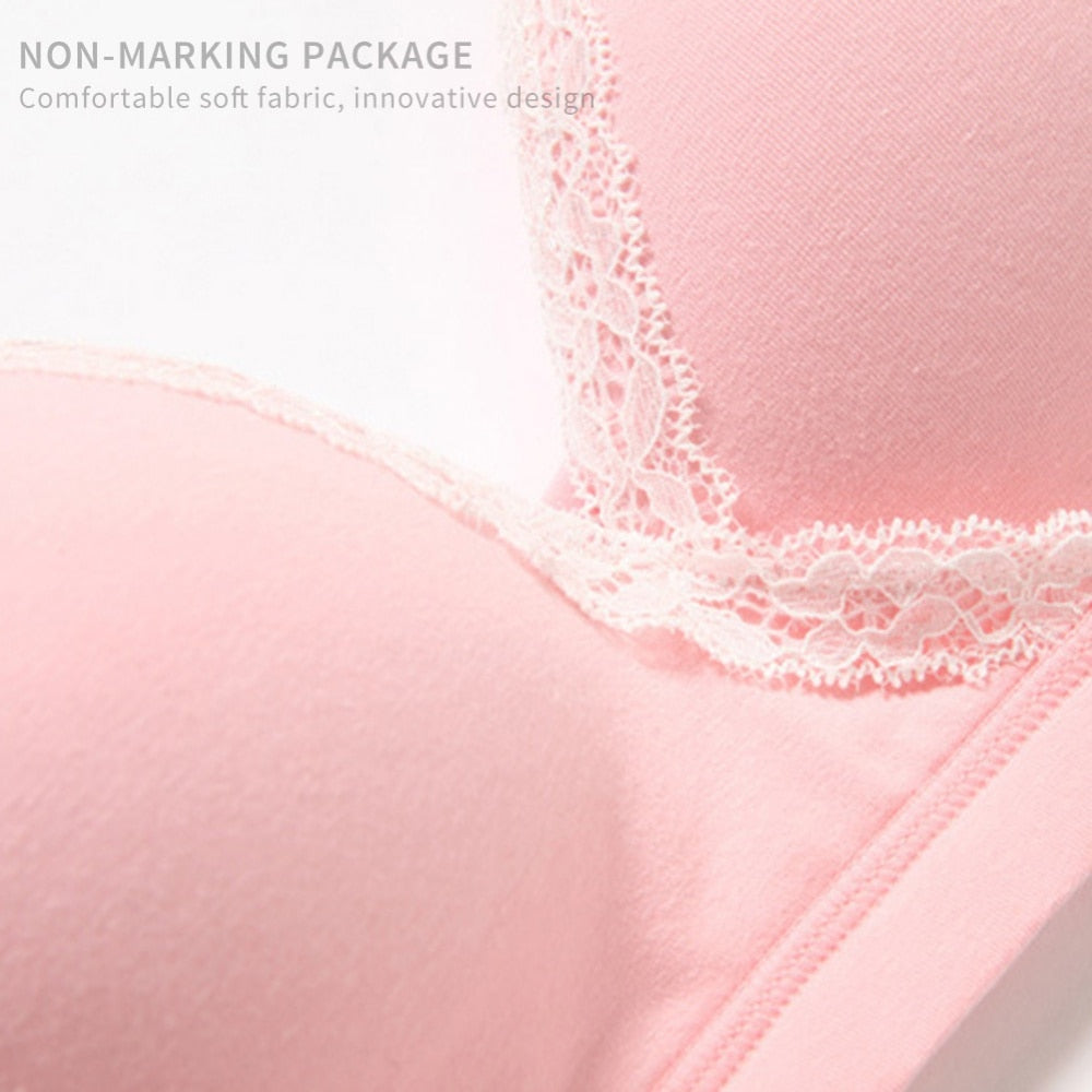 Jlong Cotton Breast Feeding Maternity Nursing Bra Pregnant Wire Free Front Button Open Bra Mothers Underwear Clothing