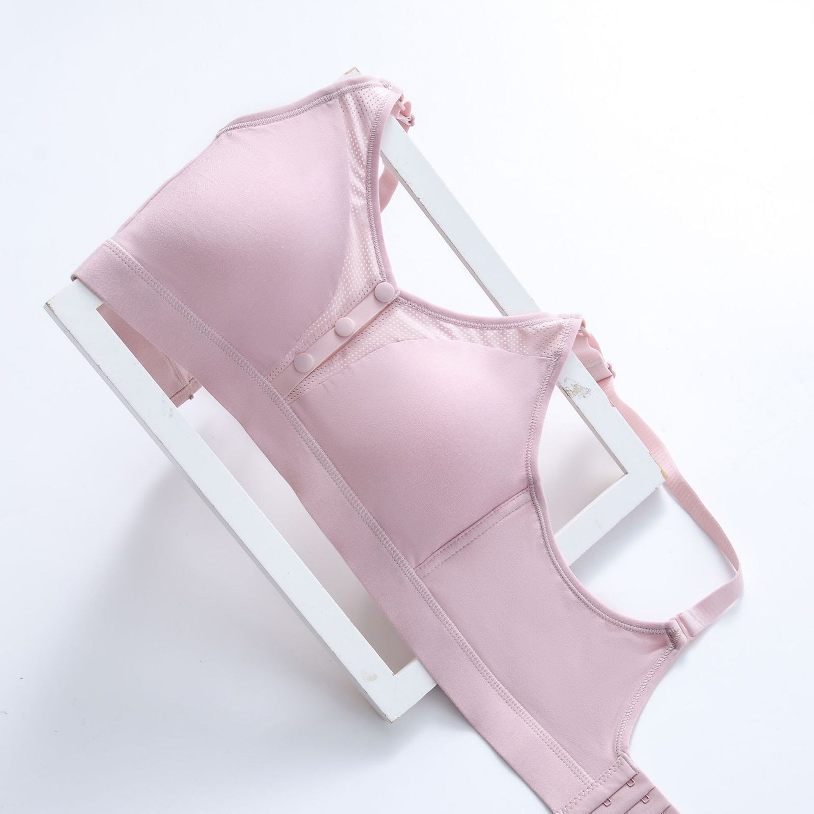 Maternity Bra Front Open Breast-feeding Bra Solid Color Button Soft Underwear Nursing Bras Maternity & Nursing Bras