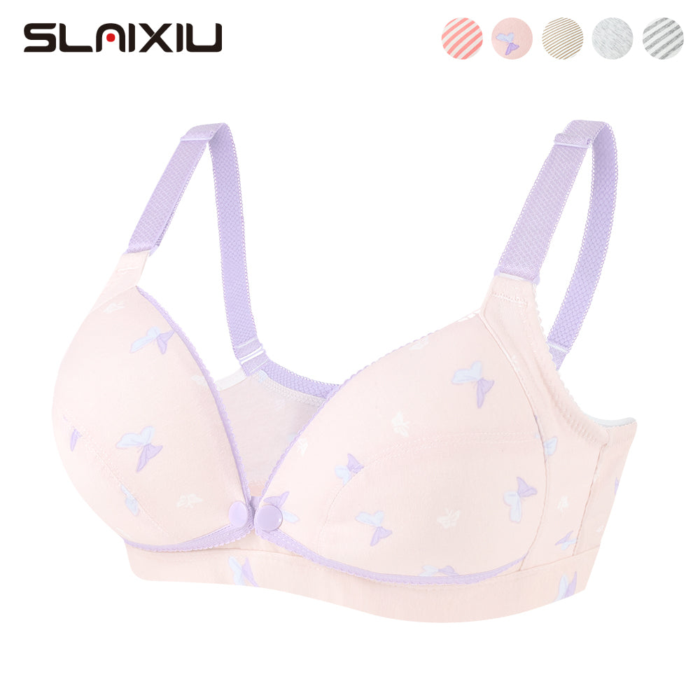 SLAIXIU Nursing Bra Maternity Pregnancy Breast Feeding Bras For Women BraMaternity Panties Underwear Panties Set Sports Nursing