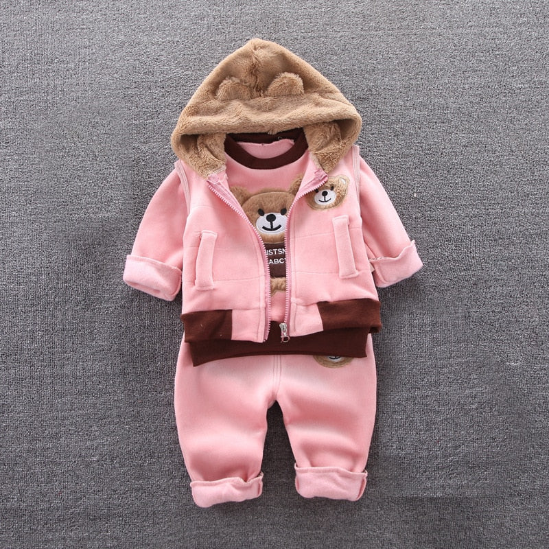 New 2023-Fashion Baby Unisex Fall/Winter Warm Sport Outfit