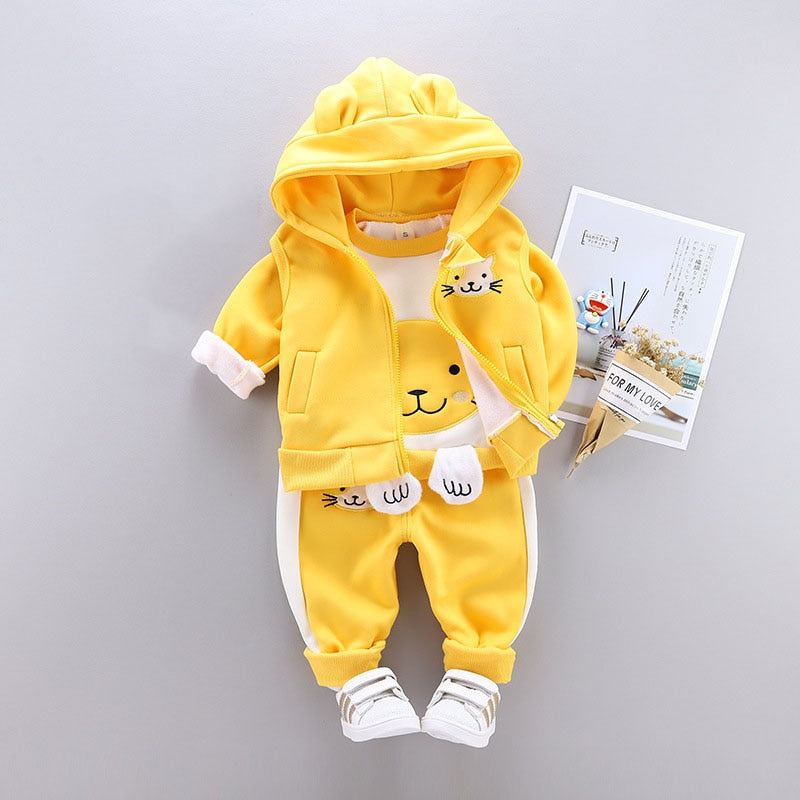 New 2023-Fashion Baby Unisex Fall/Winter Warm Sport Outfit
