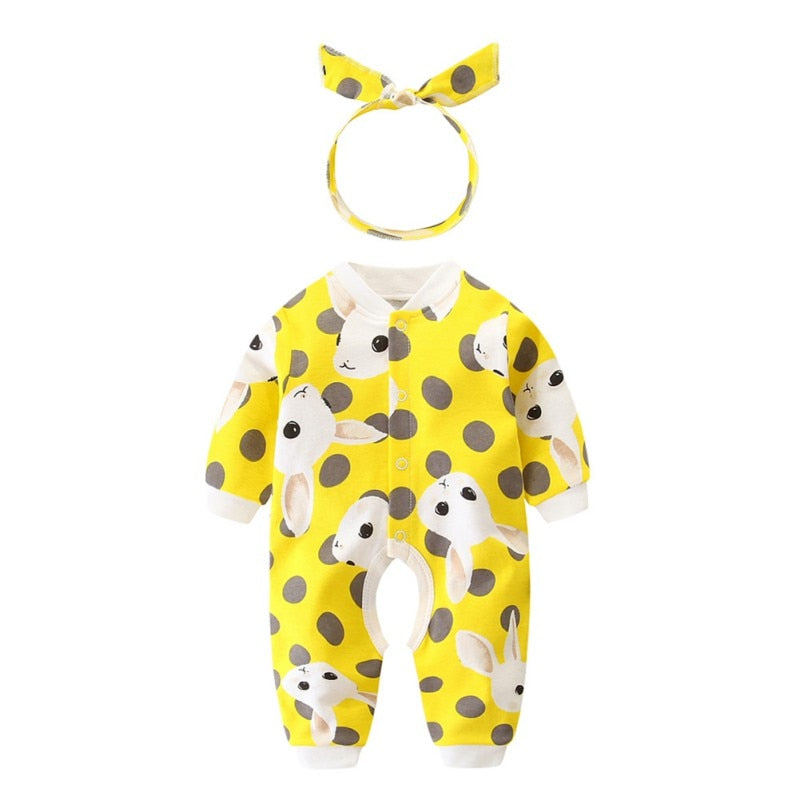Baby Unisex Romper Animal Long Sleeve Fall/Winter Cotton Infant Kid Jumpsuit