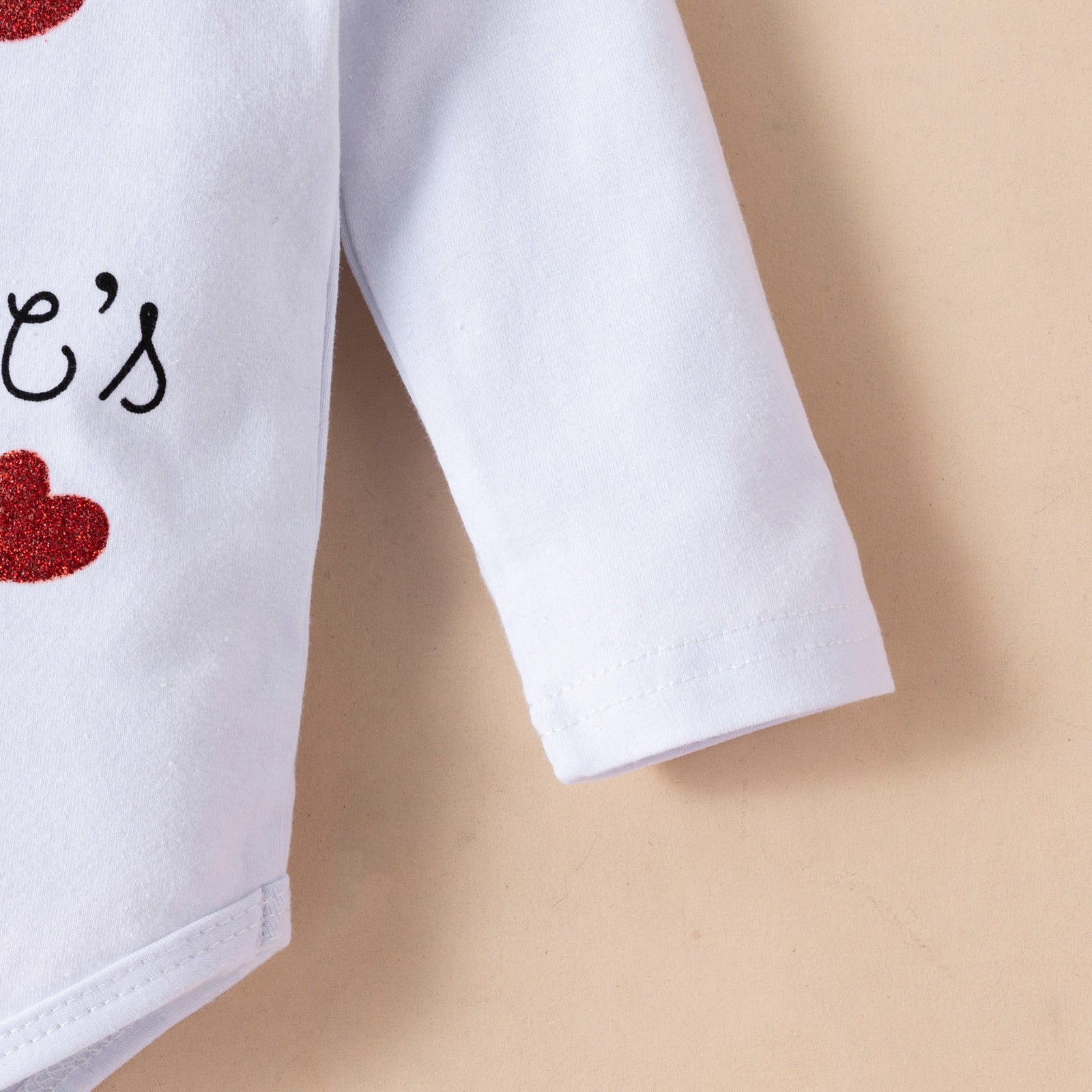 First Valentines Day Outfits Newborn Infant Baby Girl Long Sleeve Romper set