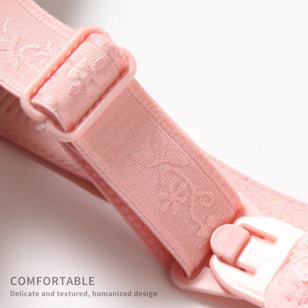 Jlong Cotton Breast Feeding Maternity Nursing Bra Pregnant Wire Free Front Button Open Bra Mothers Underwear Clothing