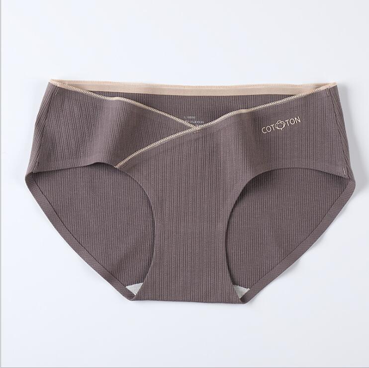 Seamless Low Waist Belly Maternity Panties Summer Cool Breathable Underwear for Pregnant Women 3XL 4XL Pregnancy Briefs