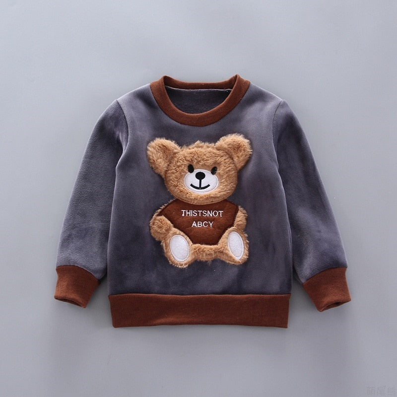 New 2023-Fashion Baby Unisex Fall/Winter Warm Sport Outfit