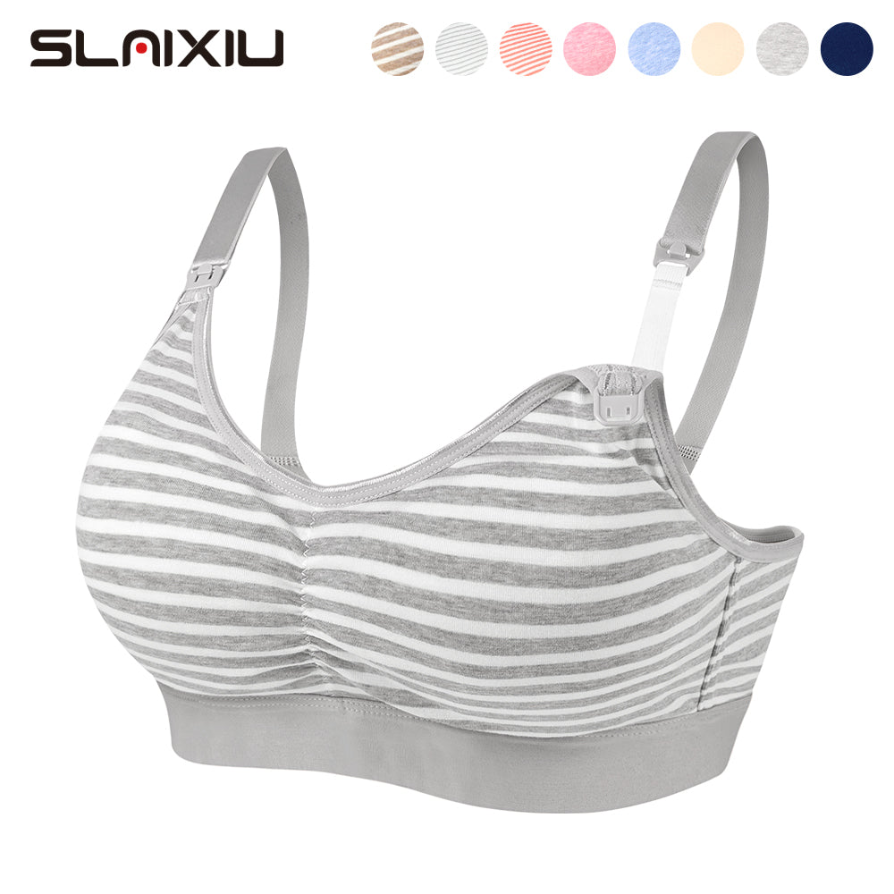 SLAIXIU Nursing Bra Maternity Pregnancy Breast Feeding Bras For Women BraMaternity Panties Underwear Panties Set Sports Nursing