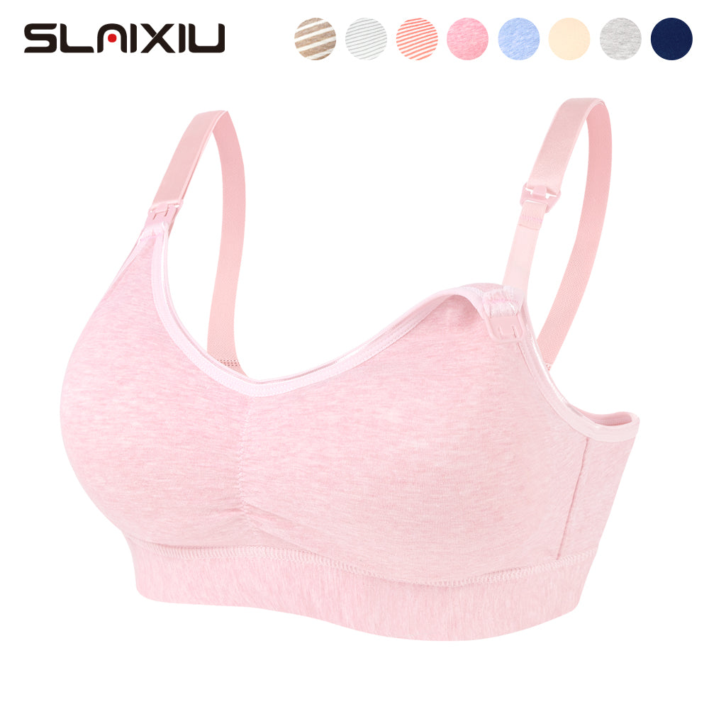 SLAIXIU Nursing Bra Maternity Pregnancy Breast Feeding Bras For Women BraMaternity Panties Underwear Panties Set Sports Nursing