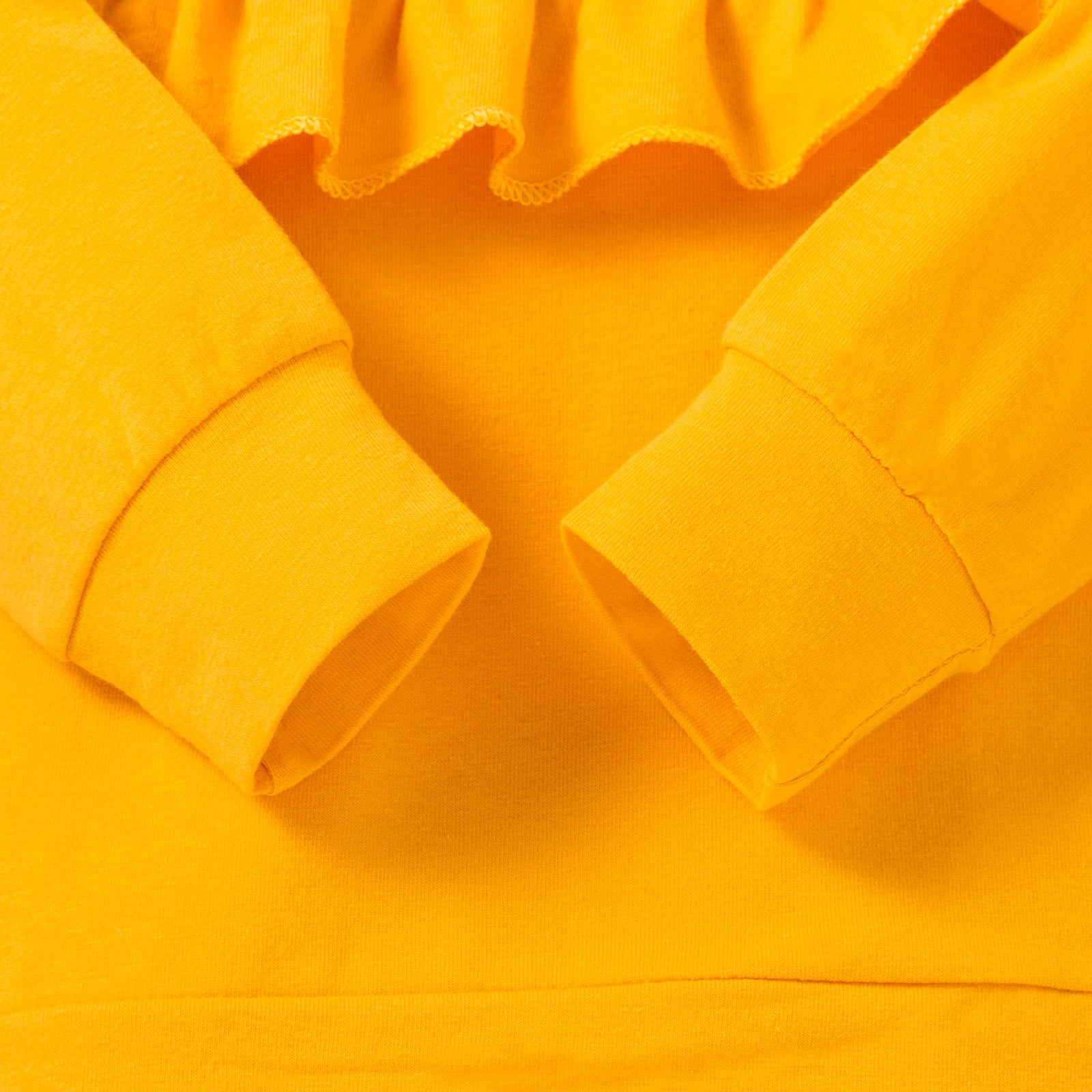 3PCS Baby Girls Outfit Solid Ruffle T-shirt Tops+ Leopard Pants Outfit