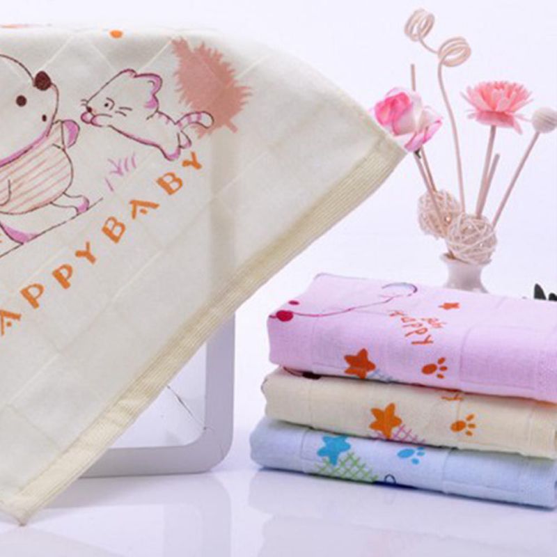 Baby Feeding Towel Dot Chart Printed Children Small Handkerchief Gauzes Nursing