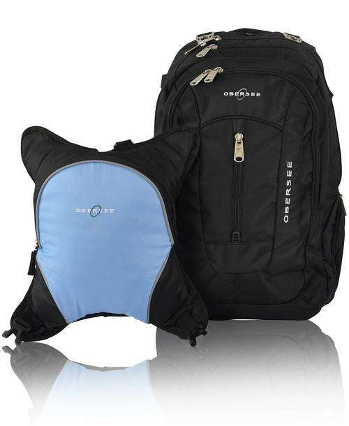 Obersee BERN Diaper Bag Backpack with Baby Bottle Cooler