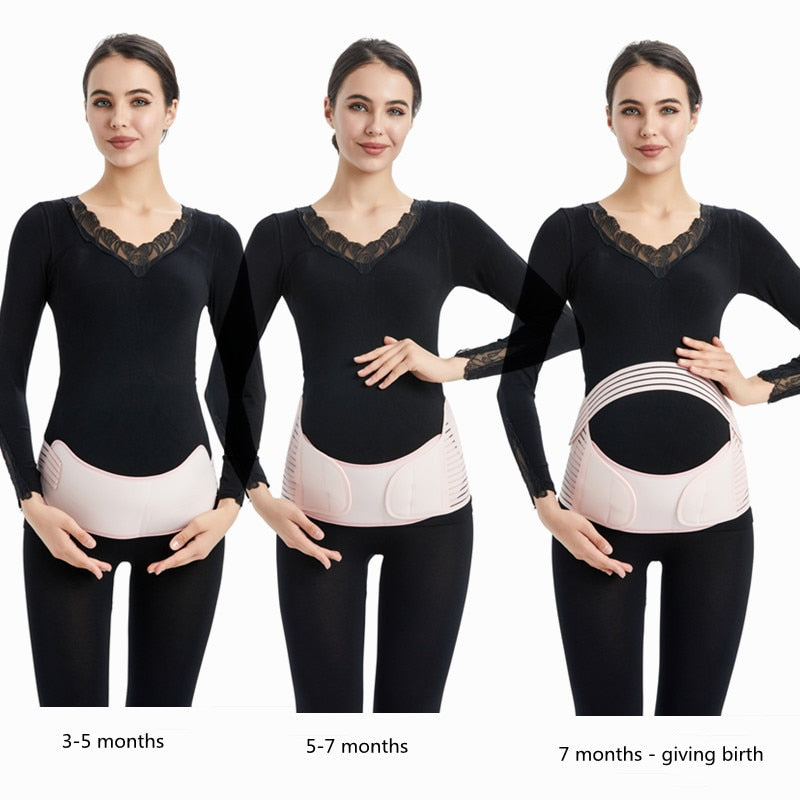 Maternity Belt Pregnancy Maternity 3 in 1 Back/Pelvic/Butt/Lower Pain Support Belt Lightweight Breathable Material, Adjustable