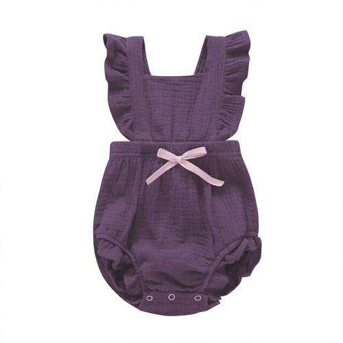 Baby Girls Ruffle Romper (Multiple Colors)