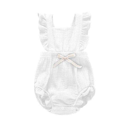 Baby Girls Ruffle Romper (Multiple Colors)