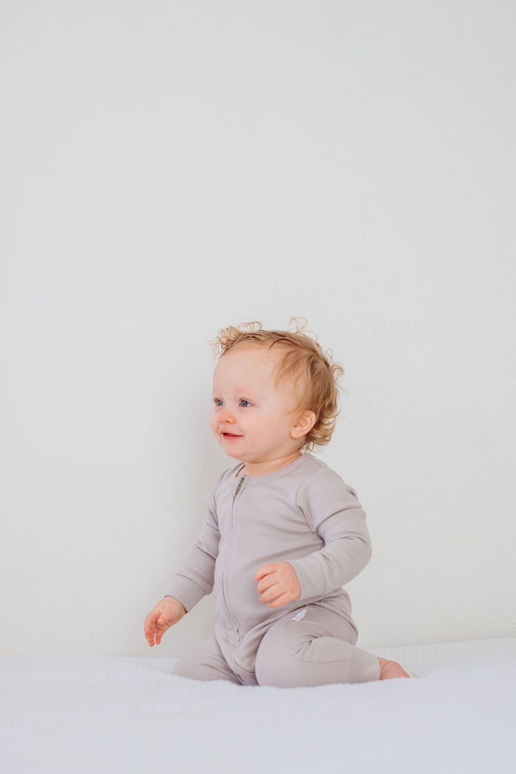 Organic Baby Unisex Romper/Jumpsuit-Plain Grey