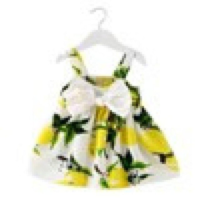 Baby Girl Clothes Lemon Printed sundress Infant