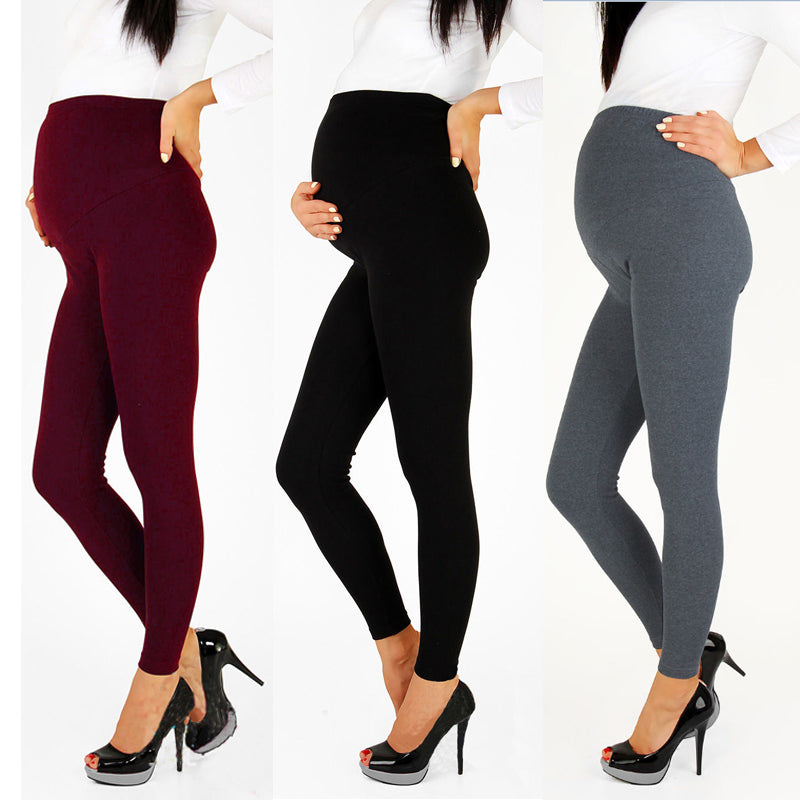 Spring Fall Pregnancy Leggings Women Maternity Pants Adjustable Big Size Pregnant Thin Soft Cotton Clothes High Waist Pants