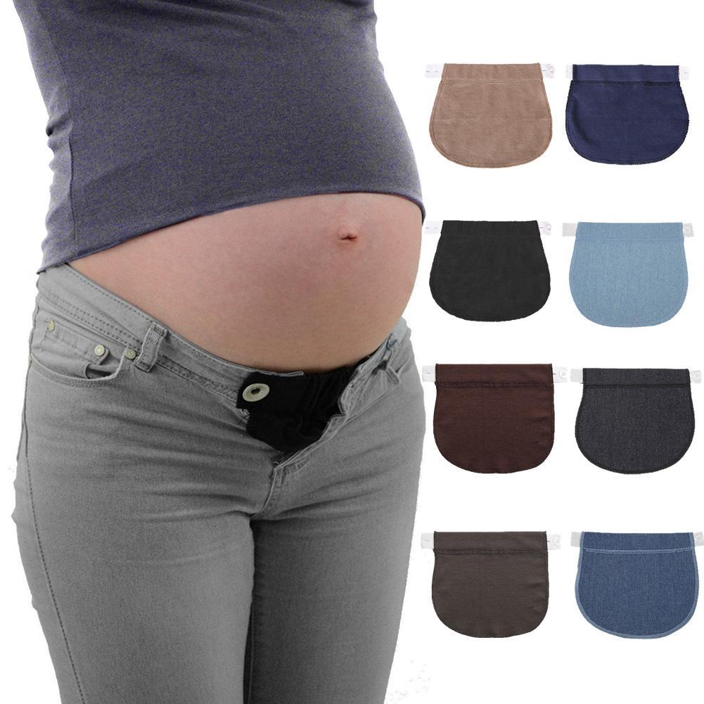Maternity Pregnancy Waistband Belt Adjustable Elastic Waist Extender Clothing Pants For Pregnant
