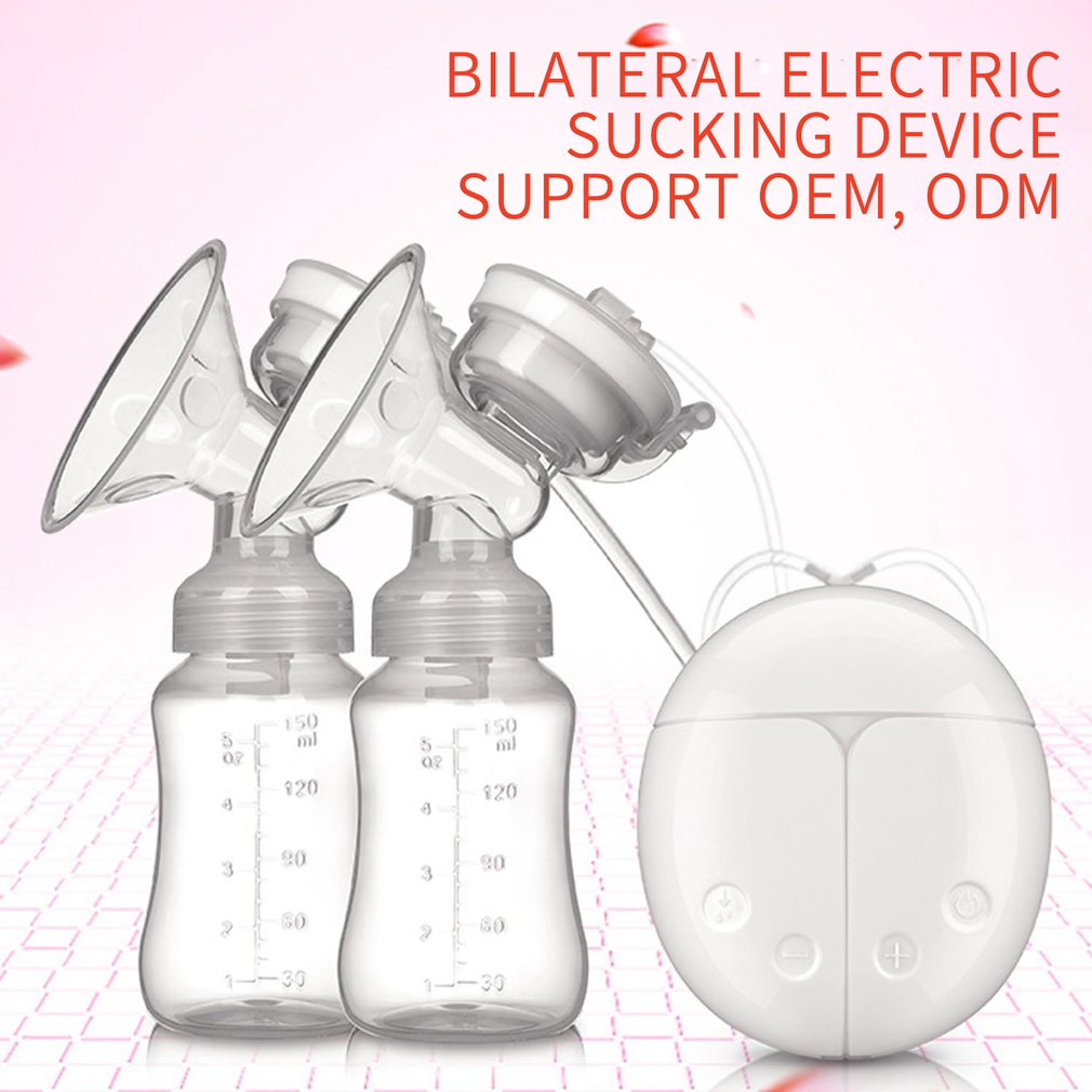Electric Double Electric Breast Pump With Milk Bottle Infant USB BPA free Powerful Breast Pumps Baby Breast Feeding Accessories