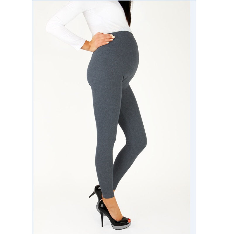 Spring Fall Pregnancy Leggings Women Maternity Pants Adjustable Big Size Pregnant Thin Soft Cotton Clothes High Waist Pants