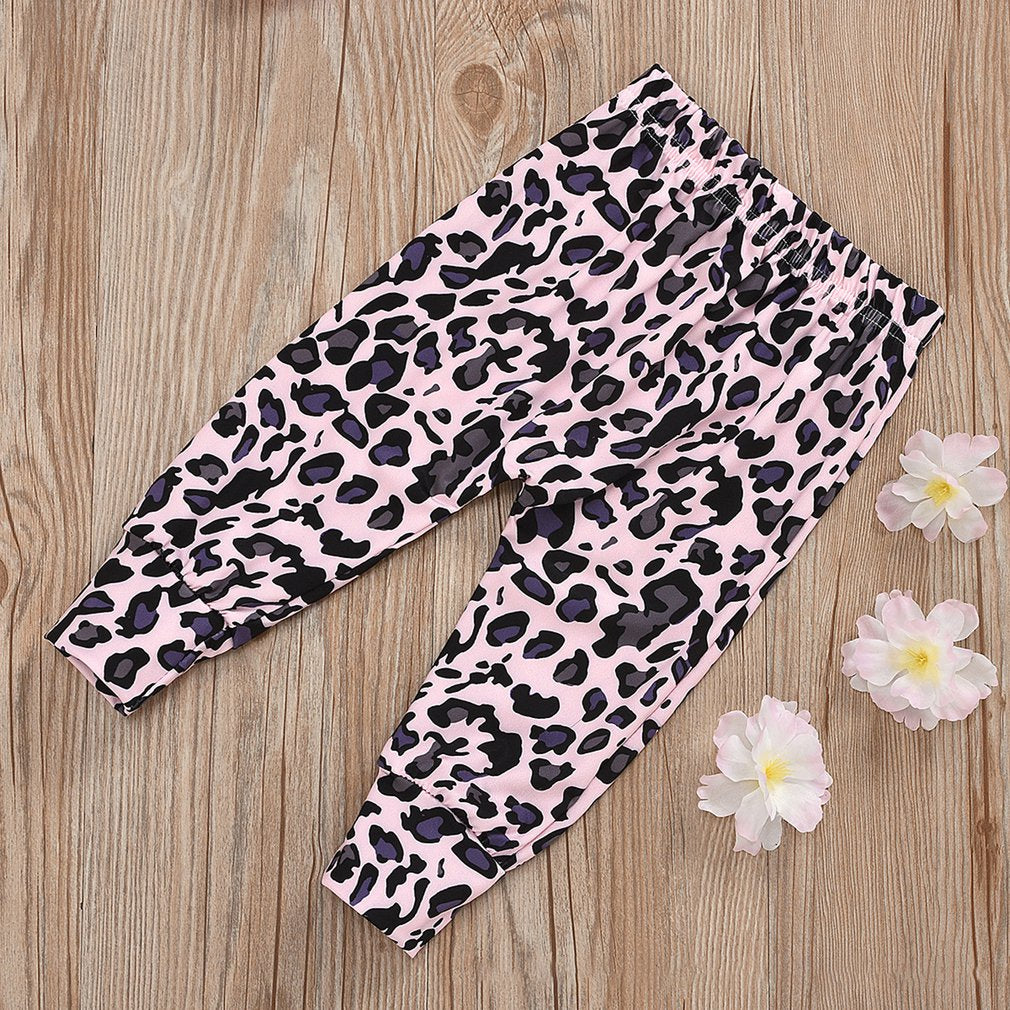 Infant Girls 3PCS Fall/Winter Newborn Pants Trousers Headband Outfit