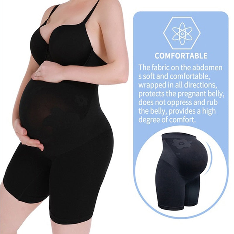 Maternity Shapewear High Waist Abdomen Support Shorts Seamless Pregnancy Underwear Tummy Control Slimming Panties Body Shaper