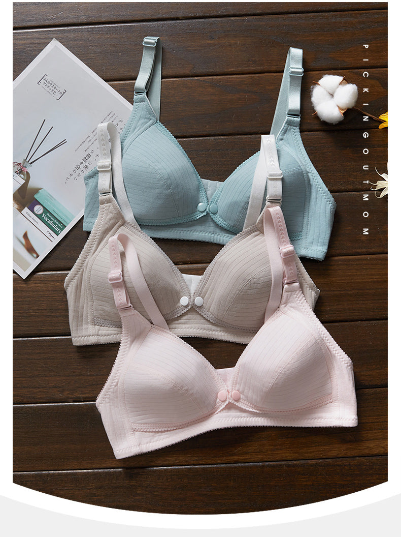 Nursing Bra Women Nursing Nights Maternity Underwear Open Cup Bra Breastfeeding Bra Feeding Front Closure Bra Maternity Clothes