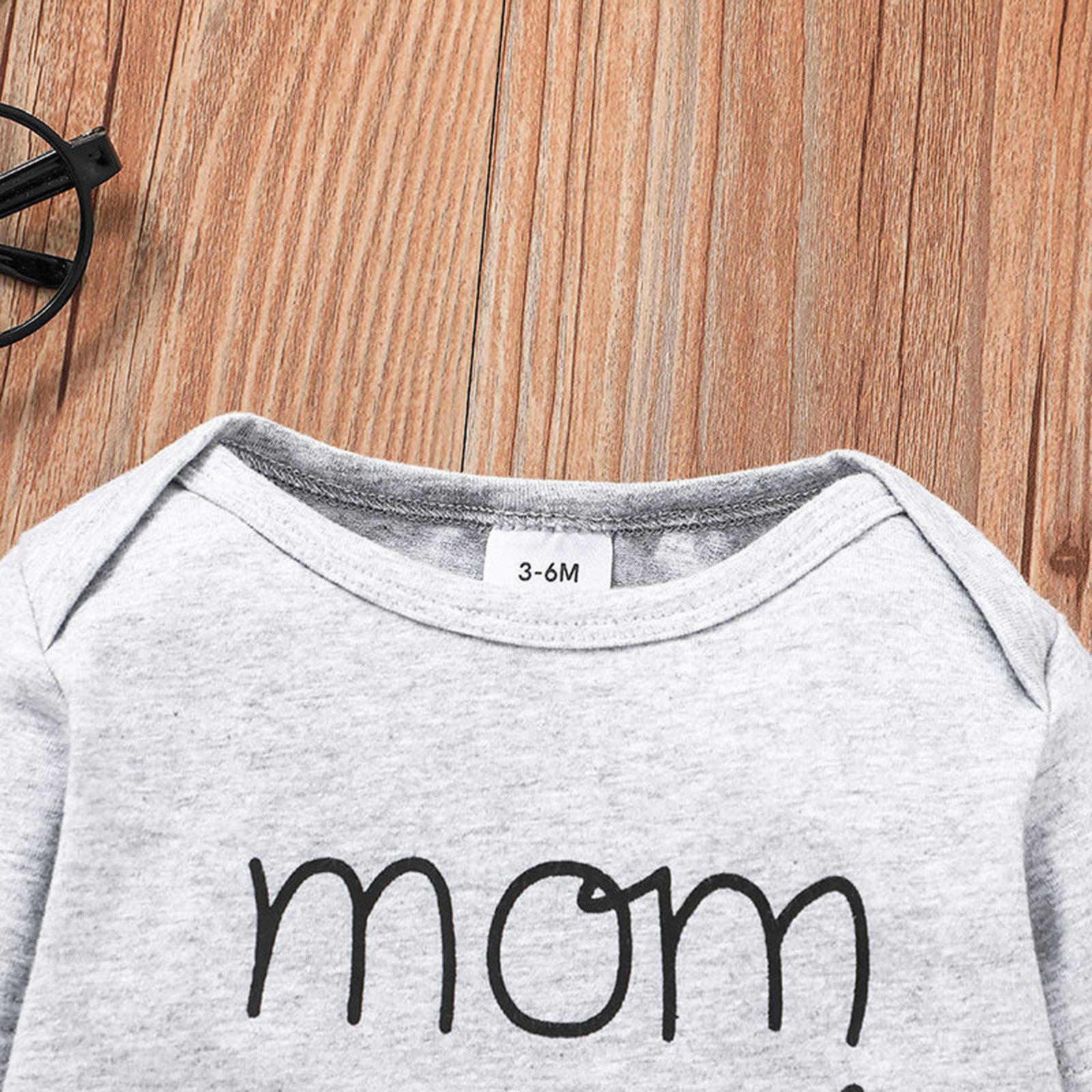 Newborn Infant Romper Unisex Letter Printed long sleeve Romper