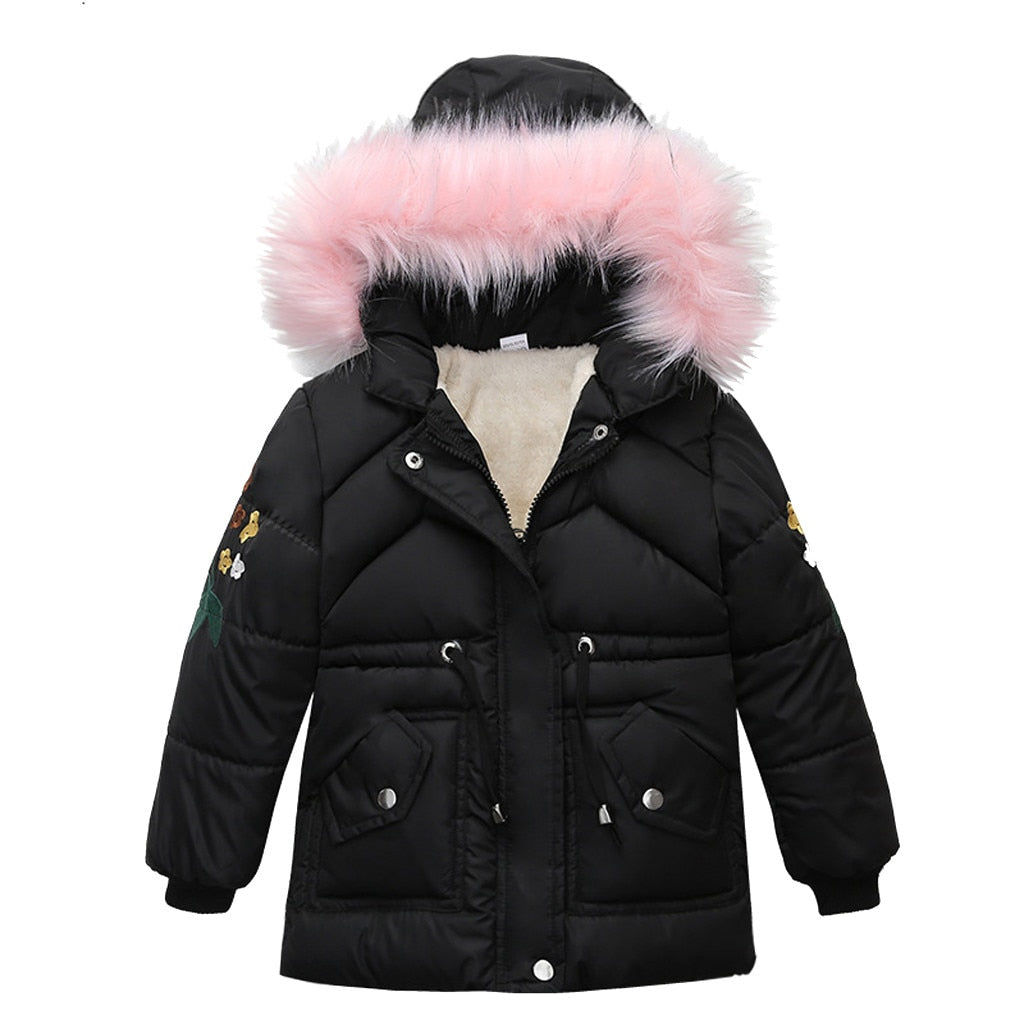 Children Winter Warm Coat Parkas Boys Girl Winter Coat w hoodie