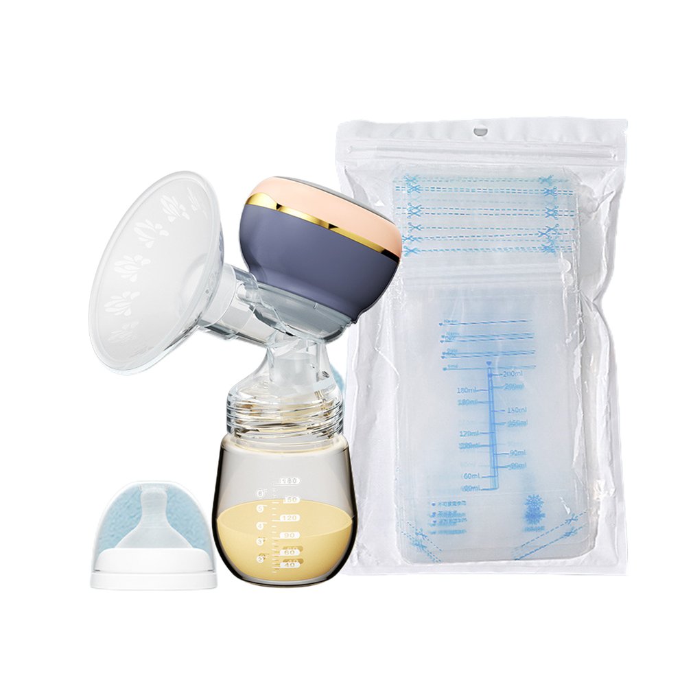Electric Breast Pump Portable Rechargeable Breast Massager Baby Breastfeeding Bottle Lactation Pain Free Strong Suction
