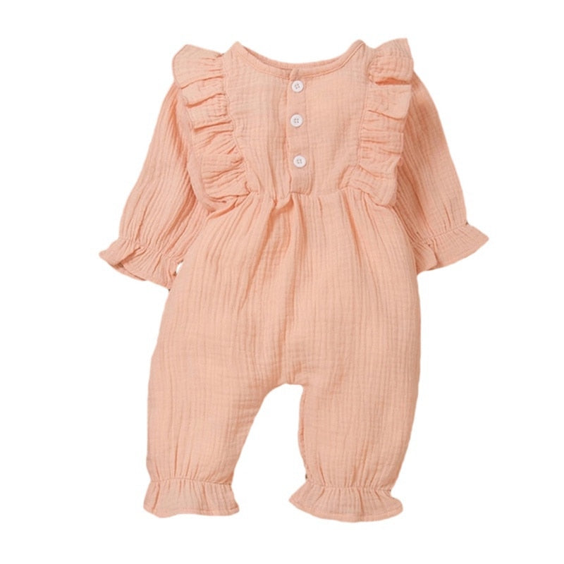 Newborn Baby Girl Long Sleeve cotton Fall/Winter Romper