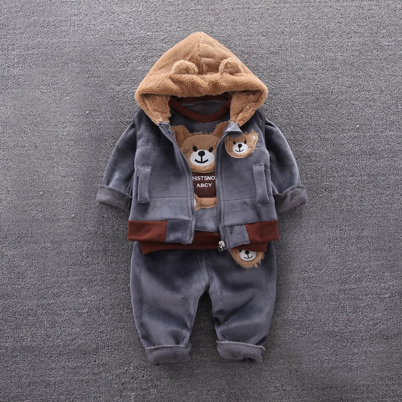 New 2023-Fashion Baby Unisex Fall/Winter Warm  Sport Outfit