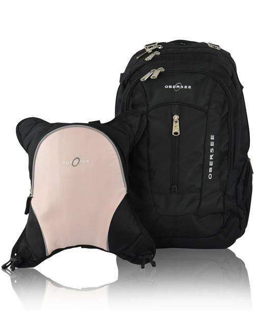 Obersee BERN Diaper Bag Backpack with Baby Bottle Cooler