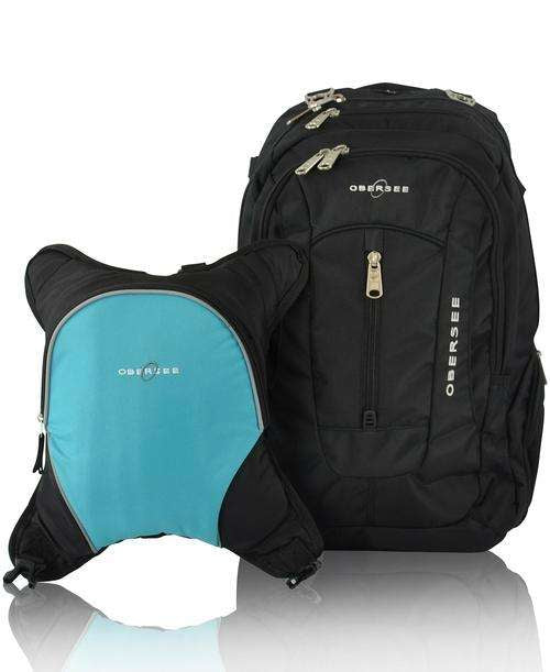 Obersee BERN Diaper Bag Backpack with Baby Bottle Cooler