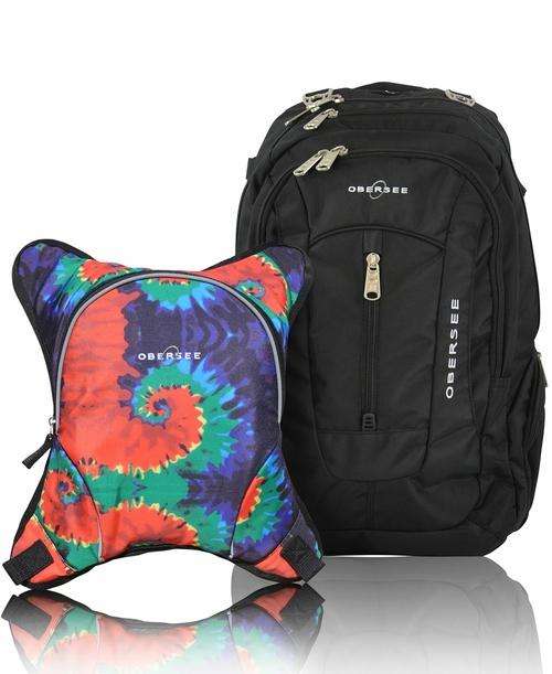 Obersee BERN Diaper Bag Backpack with Baby Bottle Cooler