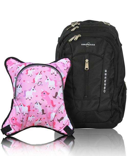 Obersee BERN Diaper Bag Backpack with Baby Bottle Cooler