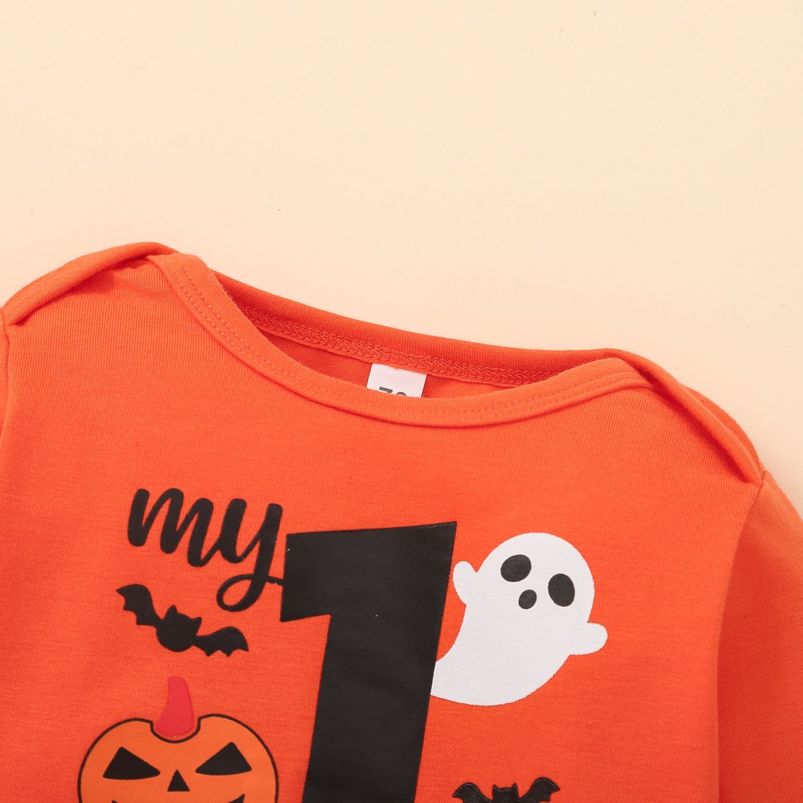 Infant Baby Unisex Halloween Print Costumes Long Sleeve Romper,Long Pants &Hat outfit