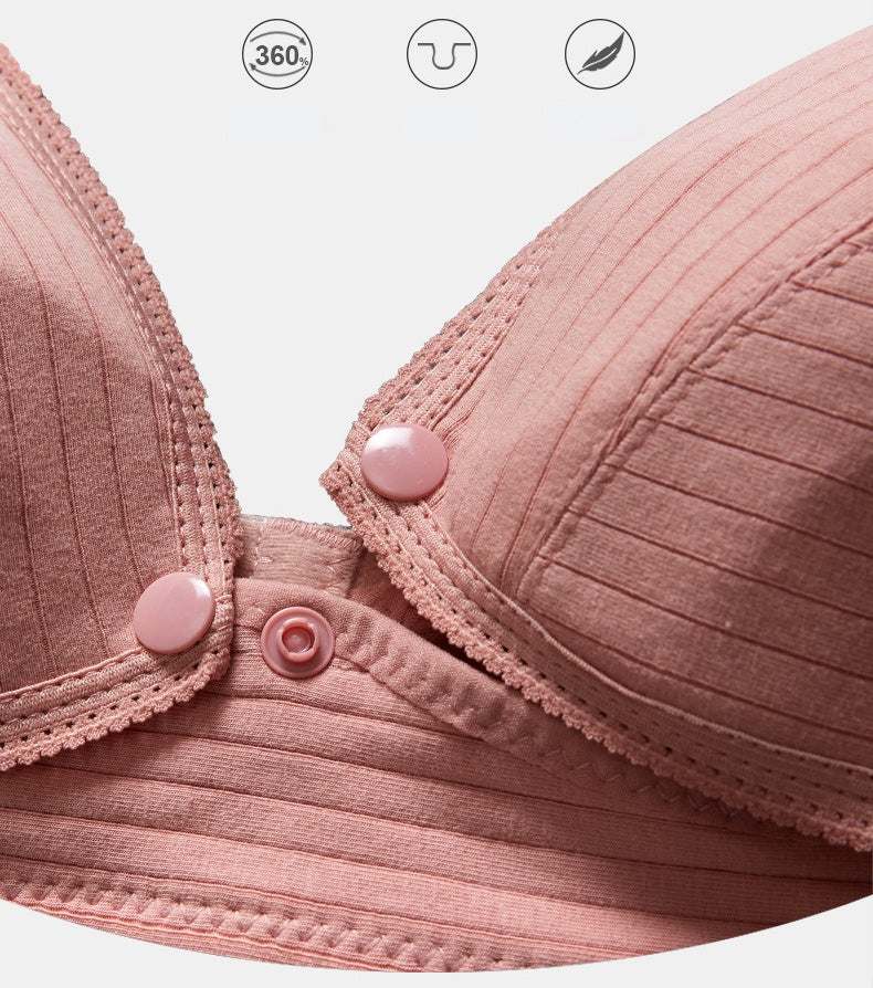 Nursing Bra Women Nursing Nights Maternity Underwear Open Cup Bra Breastfeeding Bra Feeding Front Closure Bra Maternity Clothes