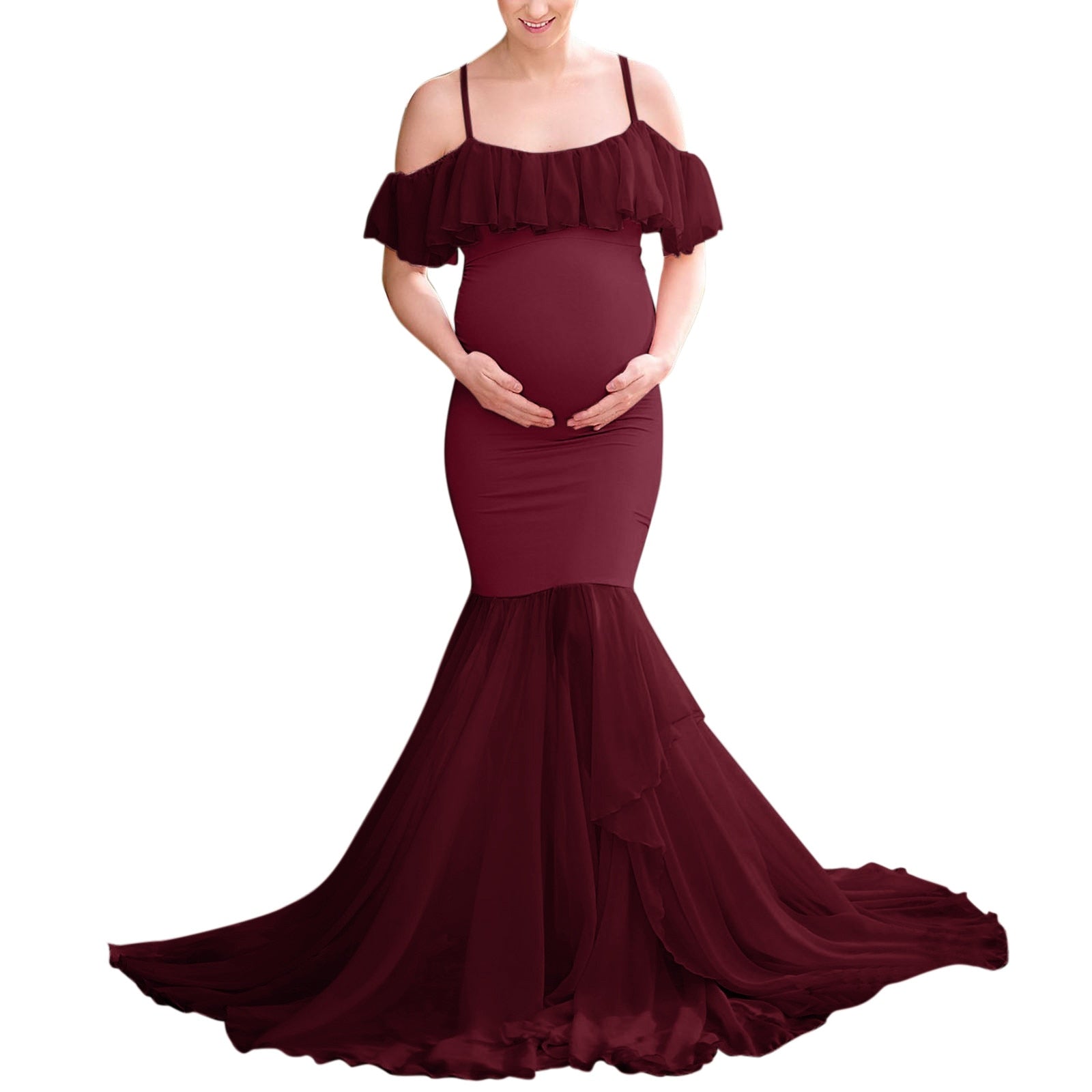 Maternity Dresses For Photo Shoot Pregnant Women Summer Pregnancy Dress