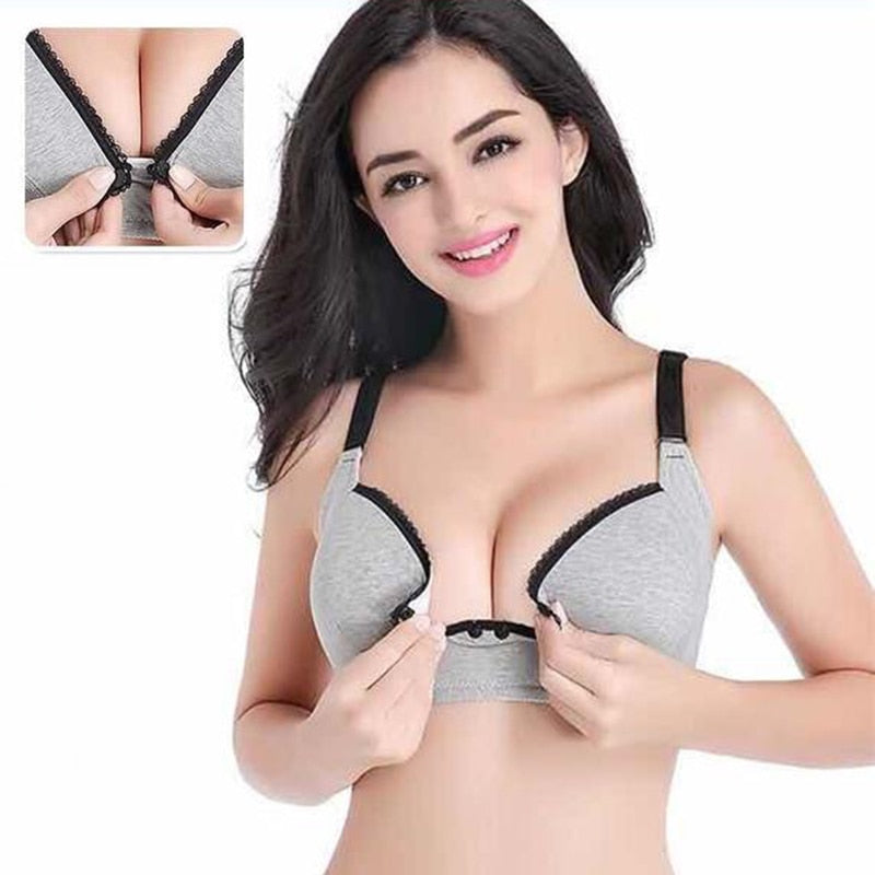 Nursing Bra Women Nursing Nights Maternity Underwear Open Cup Bra Breastfeeding Bra Feeding Front Closure Bra Maternity Clothes