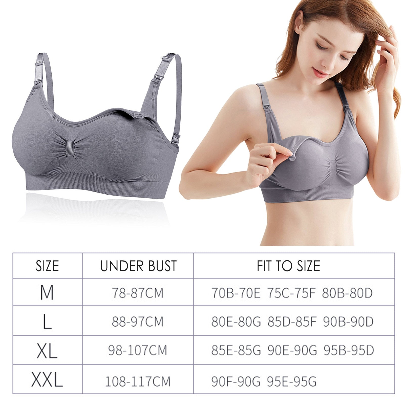 Breastfeeding Bras Maternity Nursing Bra Women Maternity Sport