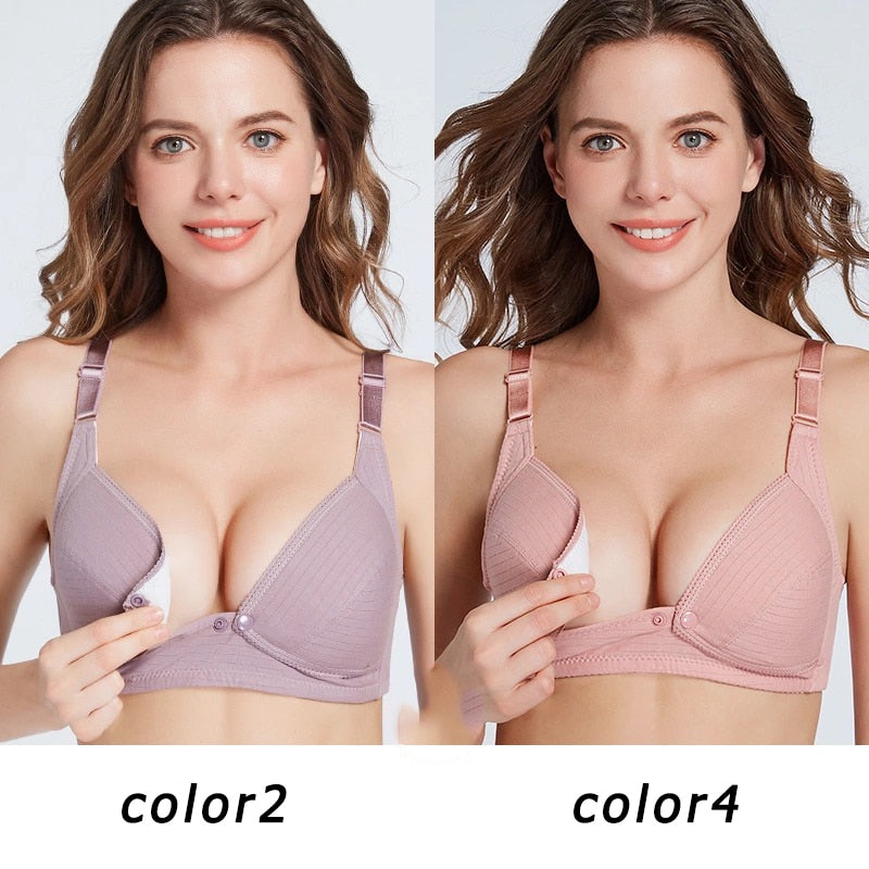 Nursing Bra Women Nursing Nights Maternity Underwear Open Cup Bra Breastfeeding Bra Feeding Front Closure Bra Maternity Clothes