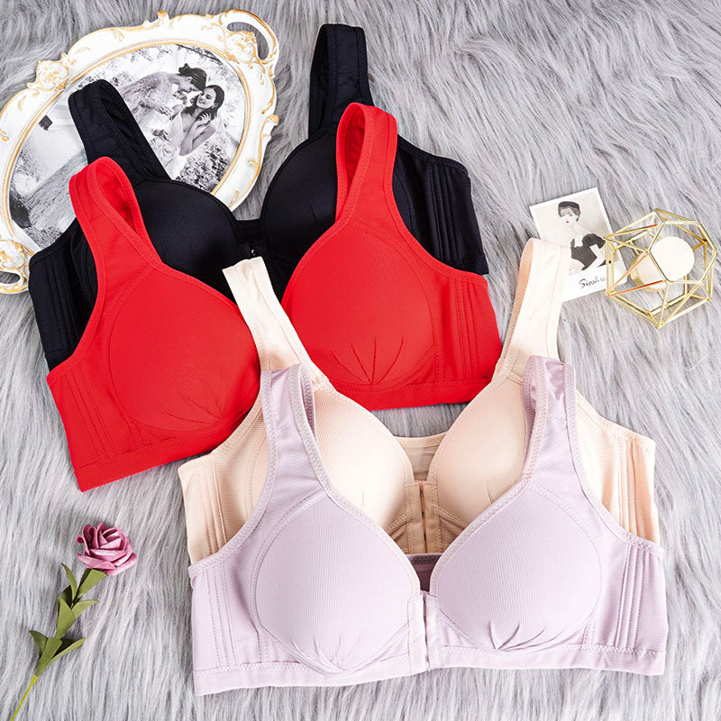 Plus Size Seamless Sexy Open Cup Bra for Maternity Clothes Pregnancy Women Front Closure Breastfeeding Underwear Nursing Bras