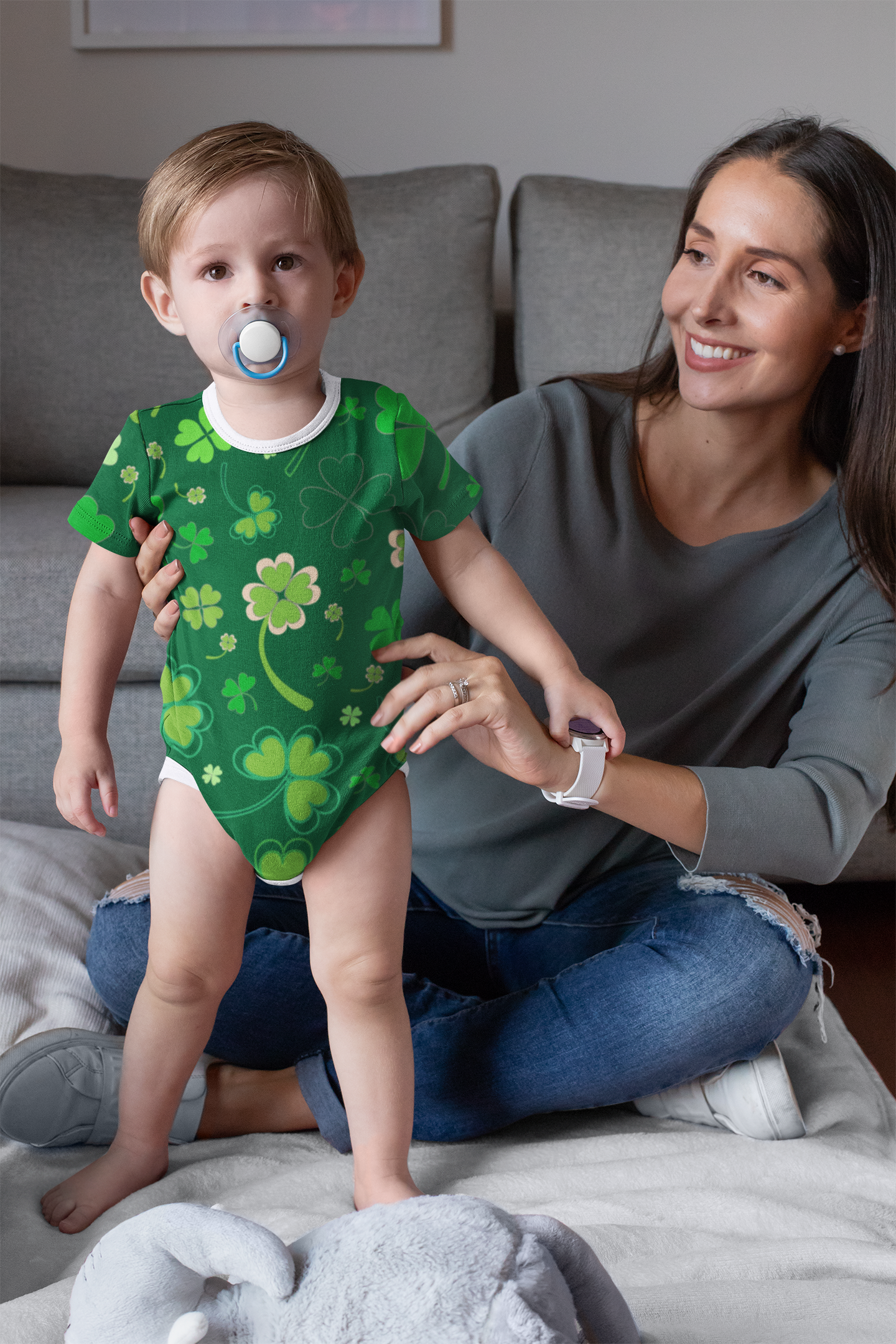 Green Clover Onesie - Unisex